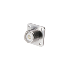 Straight panel receptacle jack, flange mount, 23_UHF-0-0-2/033_-E, zak van 10 stuks