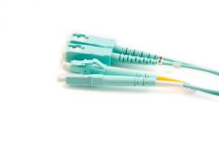 FO patchcord, MM OM3, DX, 2.0mm, LC/PC-SC/PC, 001.0m