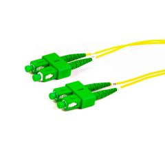 FO Patchcord, SM OS1, DX, 1.8mm, SC/APC - SC/APC, 008.0 meter