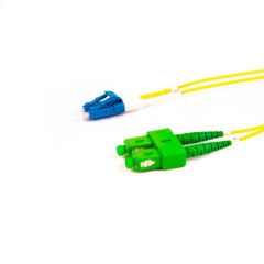 1 meter - Glasvezel patchkabel - Singlemode OS1 - Duplex - SC/APC8-LC/PC