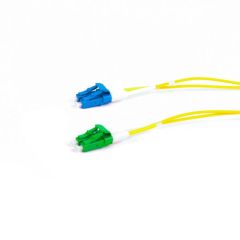 FO patchcord, SM OS1, DX, 1.8mm, LC/APC8-LC/PC, 000.5m