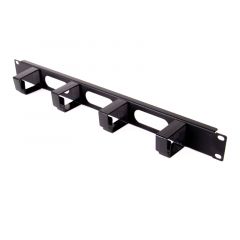 FO Panel Cable Management, 1U, 19 Inch, Black