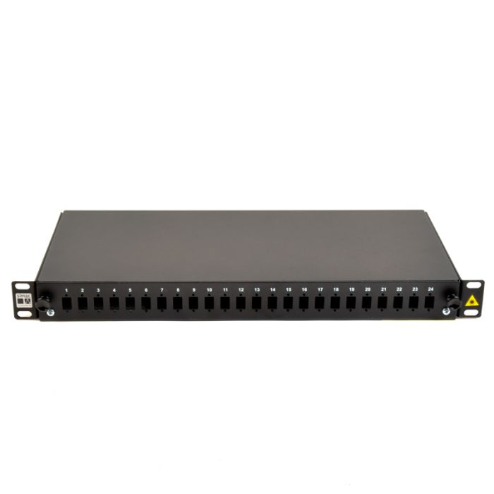 Leeg 19 inch glasvezel patchpaneel - 24x LC duplex / SC simplex port 