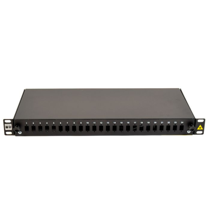 Leeg 19 inch glasvezel patchpaneel - 24x ST port 