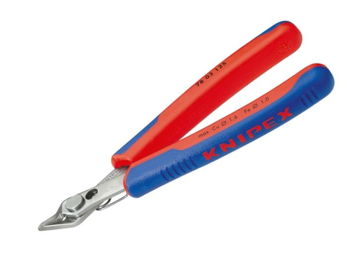 Knipex zijkniptang zijsnijtang Electronic, Inox 54 HRC 125